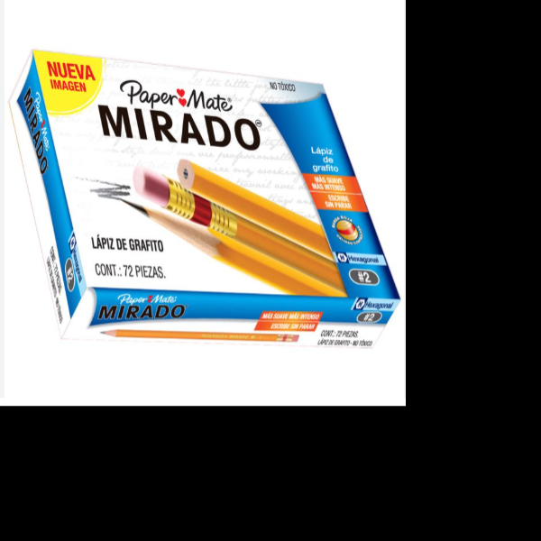 LAPIZ GRAFITO 2 MIRADO HEXAG. PAQ.C72PZ12 MIRADO GRAT20